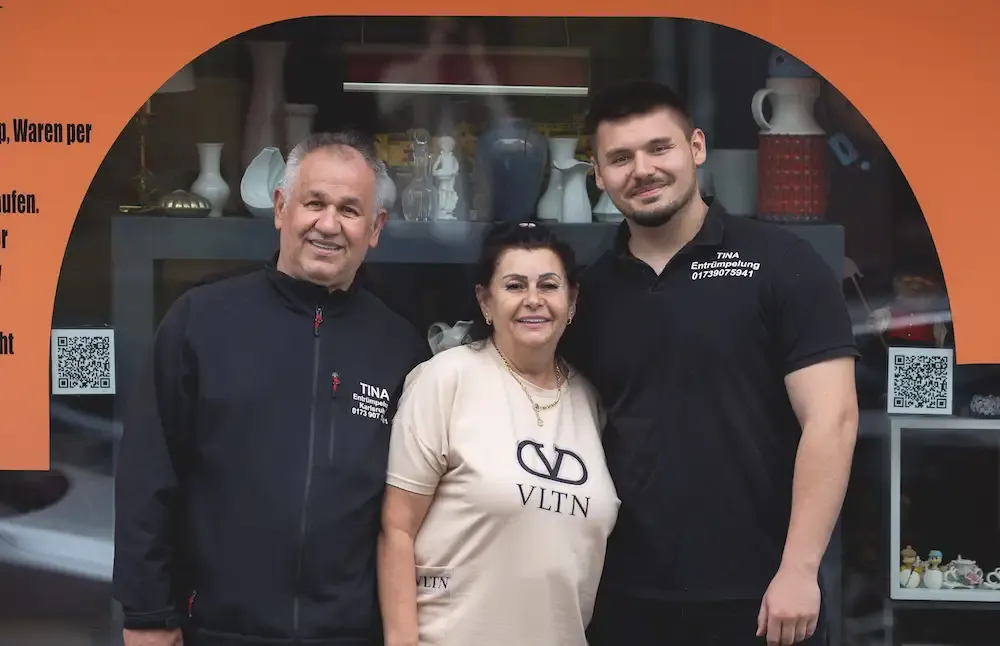 Das Team von TINA Entrümpelung im Einsatz